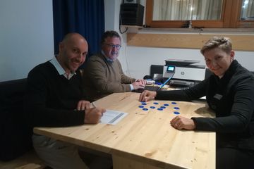 Supervisor Carmelo Di Dio, OC President Ellis Kasslater and Chair Umpire Giancarlo Turrisi