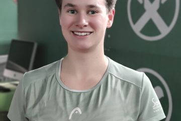 Marion Viertler nach ihrem Sieg in der ersten Qualifikationsrunde