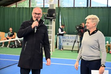 Il Sindaco di Ortisei, Tobia Moroder, e la Presidente del Comitato Organizzatore, Ellis Kasslatter ©RolandStrimmer